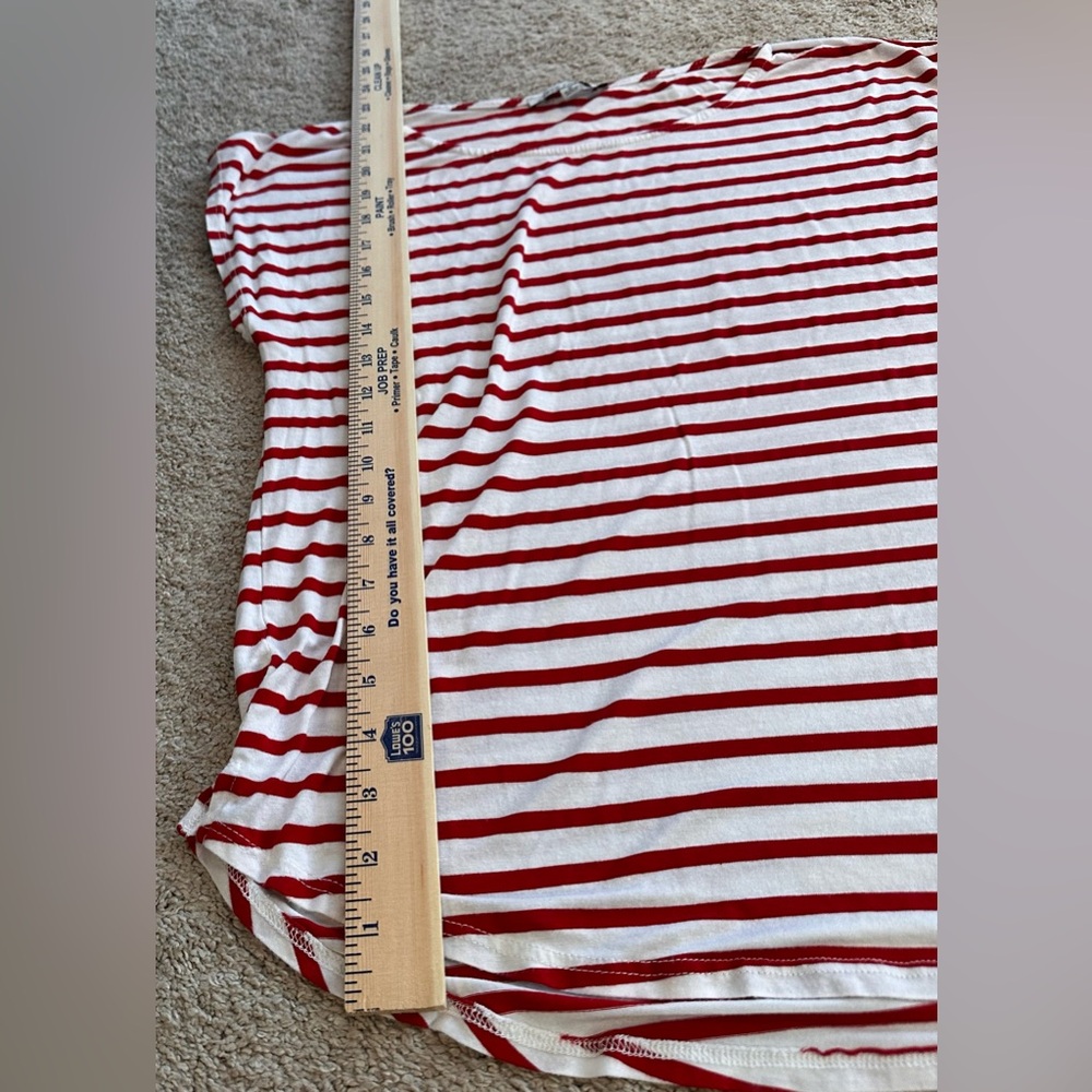Green Envelope Striped Women's Top. Size M - Picture 6 of 8